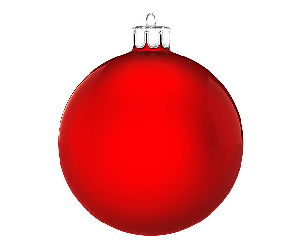 istock Perfect christmas ball on white background 187093083