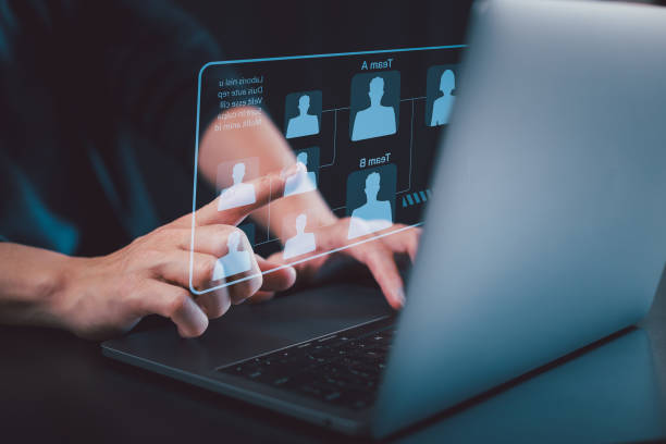 istock Human resources and management concept. check resume, Screening employee information, job applicants, staff icons for human development recruitment leadership and customer target group 1870932469