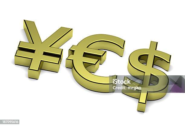 3 D Znak Waluty Tak Tekst - zdjęcia stockowe i więcej obrazów Symbol Euro - Symbol Euro, Symbol dolara, Symbol jena
