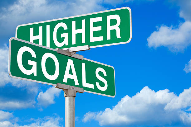 istock Higher Goals Street Sign 187096393