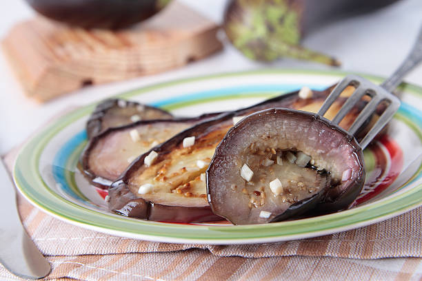 istock Fried eggplant with garlic and vinegar 187096540