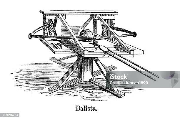 Ballista - Stockowe grafiki wektorowe i więcej obrazów Historia - Historia, Proca, Antyczny