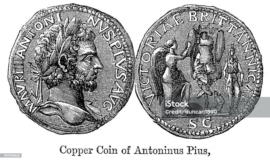 Antoninus Pius - Zbiór ilustracji royalty-free (Rzymski)