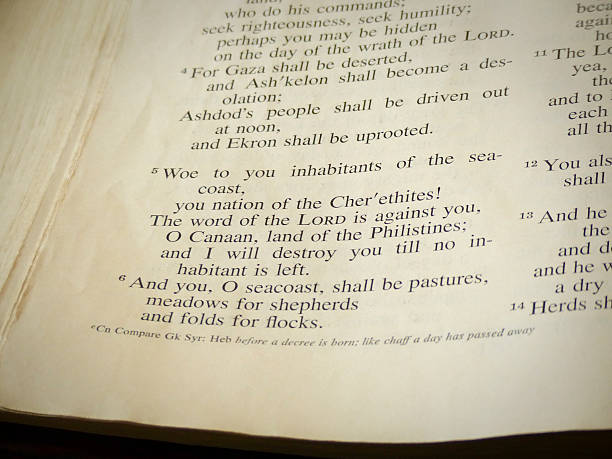 istock Bible - Fragment of Zephaniah Chapter 2 187097309