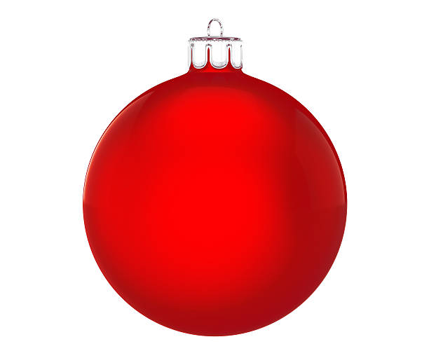 istock Perfect christmas ball on white background 187097354