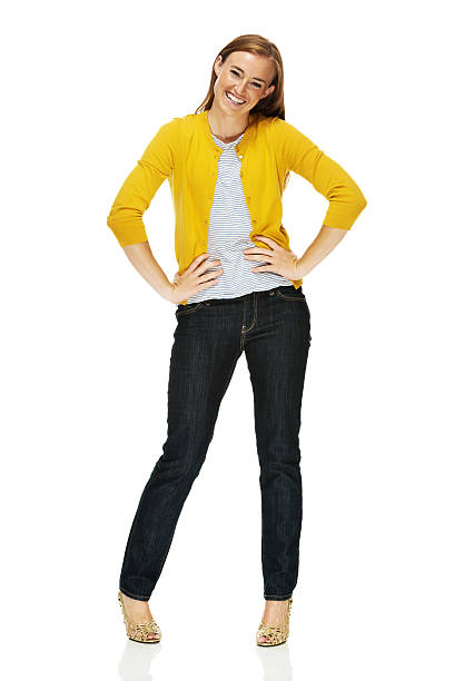 istock Young woman with arms akimbo 187097518