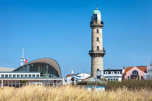 Lighthouse in Warnemuende (Baltic Sea)
