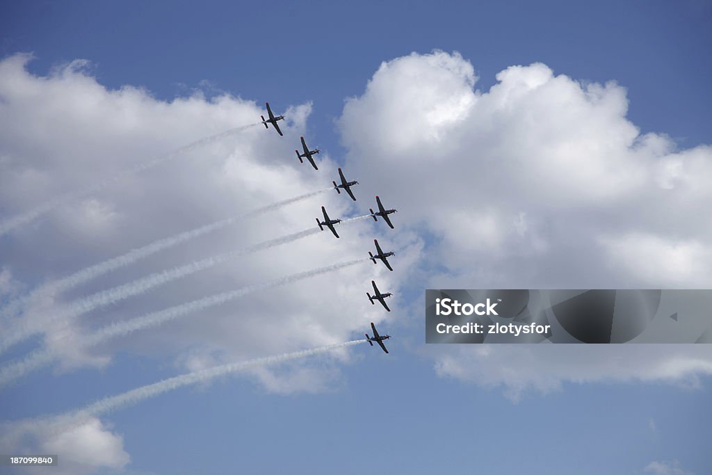 Formação de Arrowhead - Foto de stock de Espetáculo aéreo royalty-free