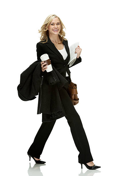 istock Side view of a businesswoman 187100757