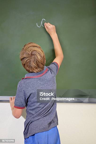 Expanding His Mind Stock Photo - Download Image Now - 10-11 Years, Adolescence, Alphabet