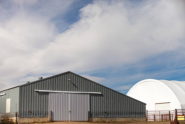 Ranch outbuildings on Montana ranch.