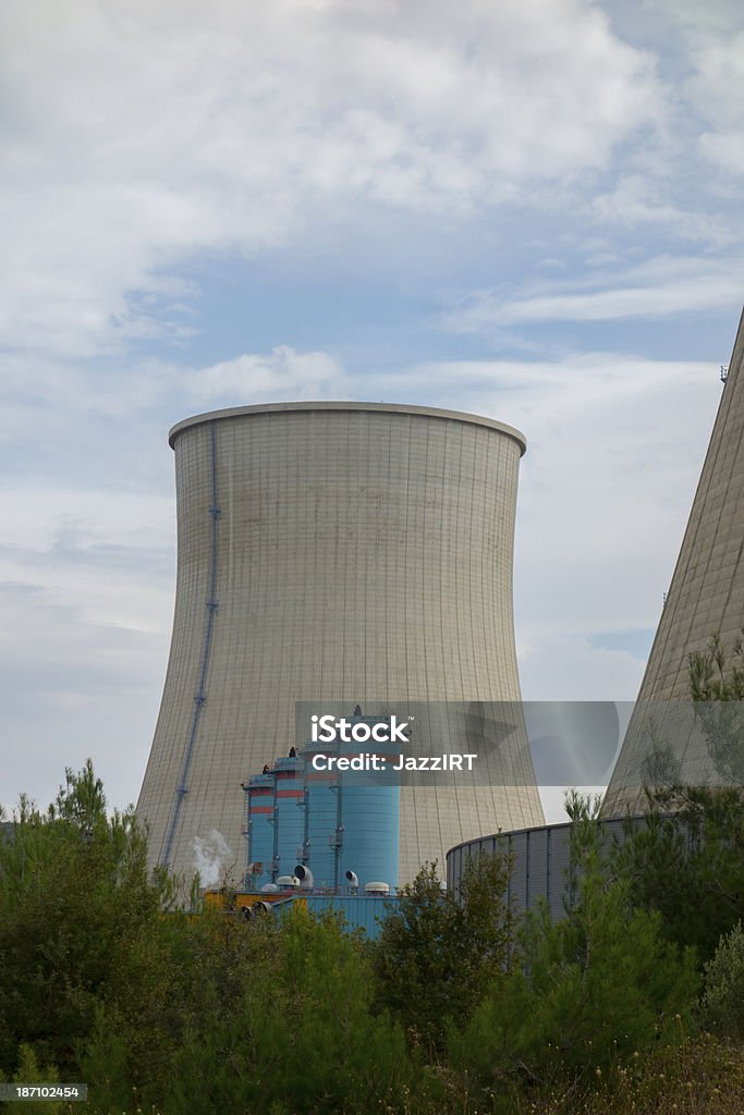 Das Kraftwerk Kamin - Lizenzfrei AKW-Reaktorbereich Stock-Foto