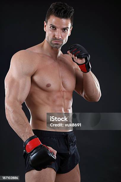 Luchador Foto de stock y más banco de imágenes de Artes marciales mixtas - Artes marciales mixtas, Boxeo - Deporte, Deporte de combate