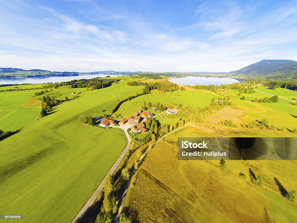 Veduta aerea del paesaggio di Baviera, Germania - Foto stock royalty-free di Baviera