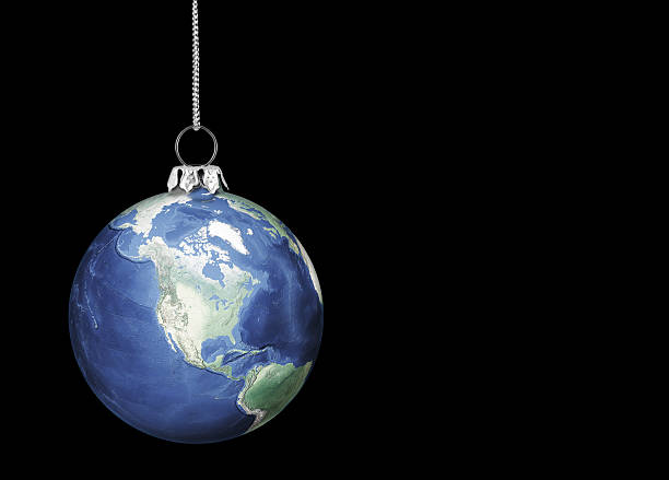 istock Christmas Earth ornament 187103223