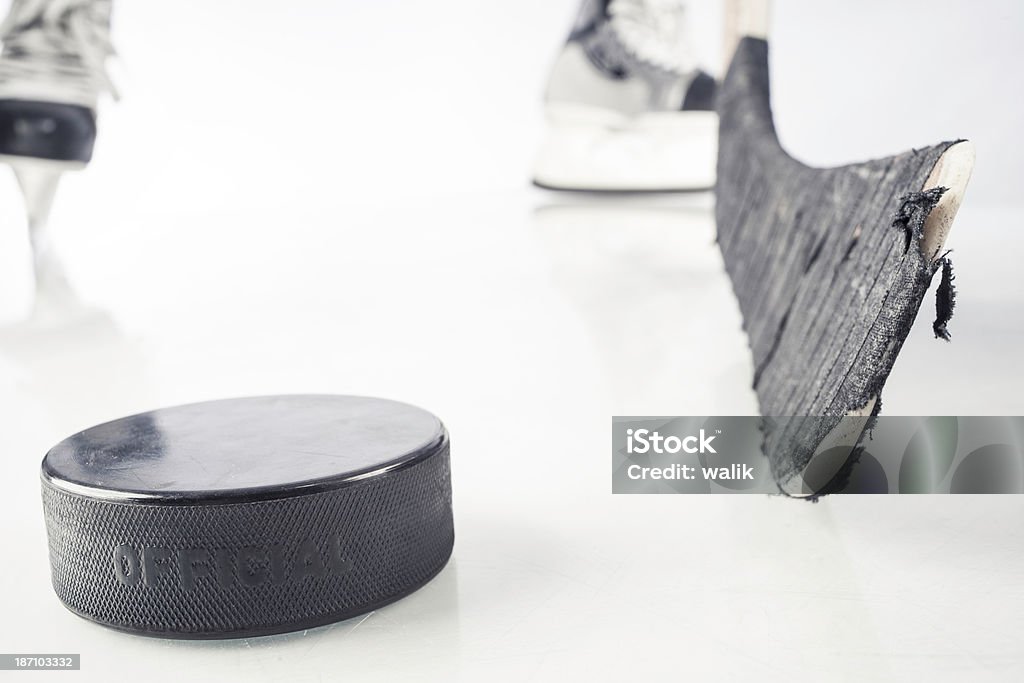 Équipement de hockey sur glace - Photo de Crosse de hockey libre de droits