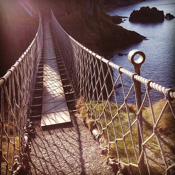 istock Historic Northern Ireland Carrick-a-Rede Rope Bridge 187103409