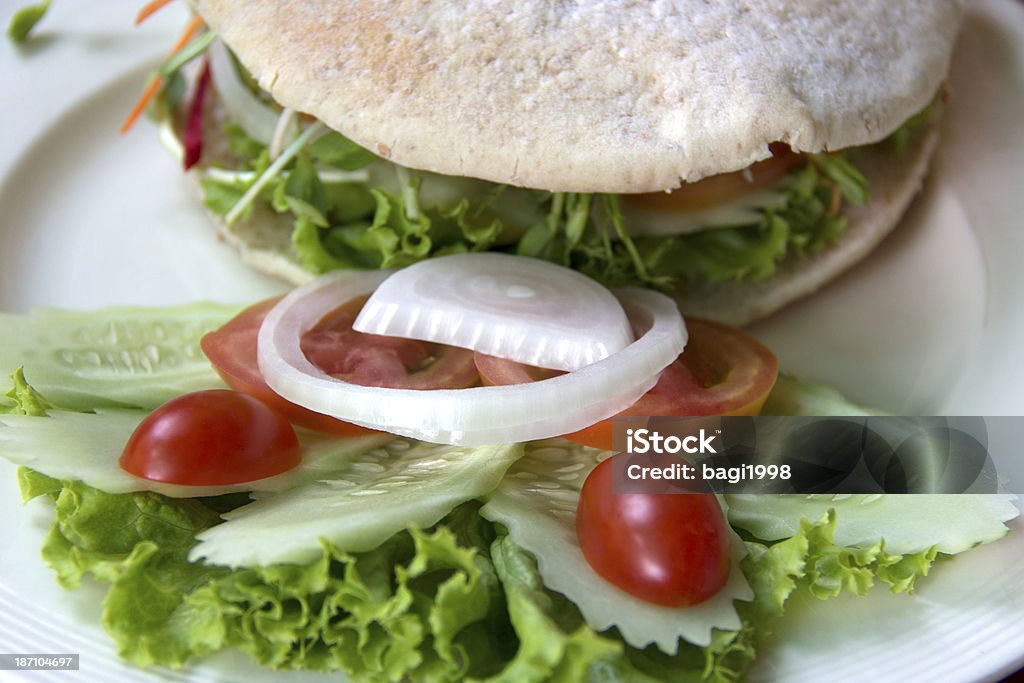 hamburger Homemade burger on a plate American Culture Stock Photo