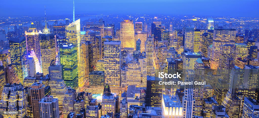 Midtown Manhattan de cima - Royalty-free Centro Rockefeller Foto de stock