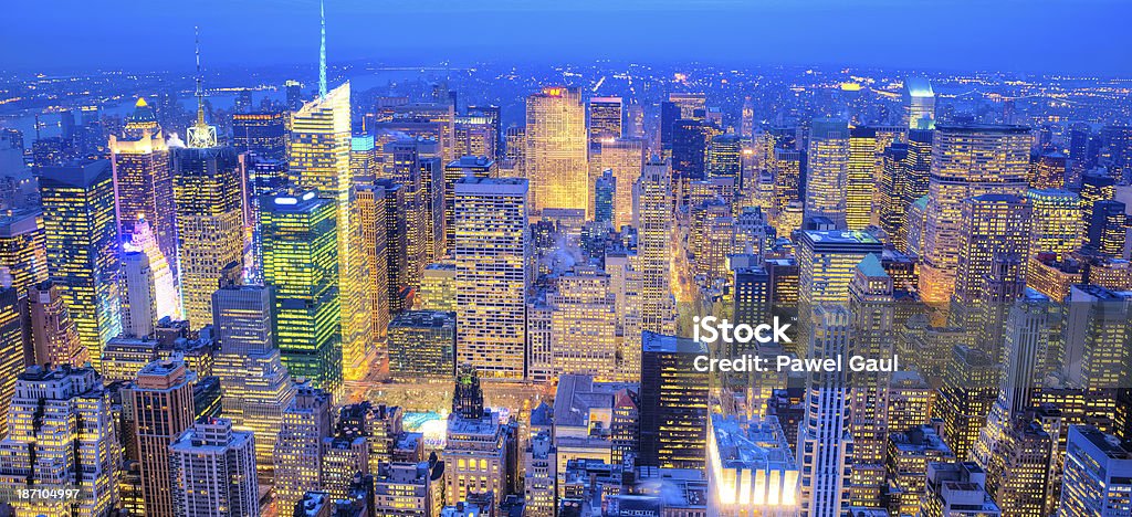 Мидтаун Манхэттен от выше - Стоковые фото Рокфеллеровский центр роялти-фри