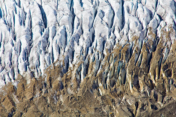 Glacier structure stock photo