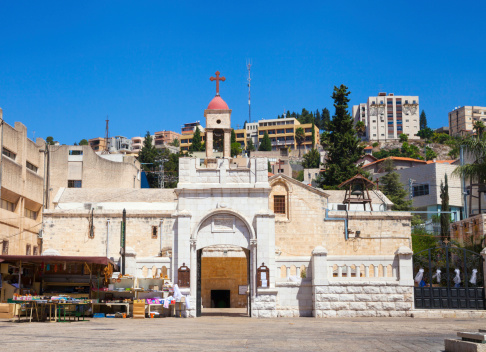Greek Orthodox Church of the Annunciation in Nazareth, Israel. Called also Church of St. Gabriel.
