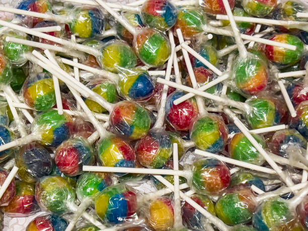 istock Colorfull lollipops as background. 1871076476