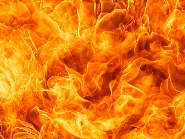 istock close up shot of blaze fire flame texture background 187107667