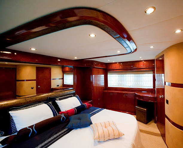 istock Motor yacht bedroom 187107907