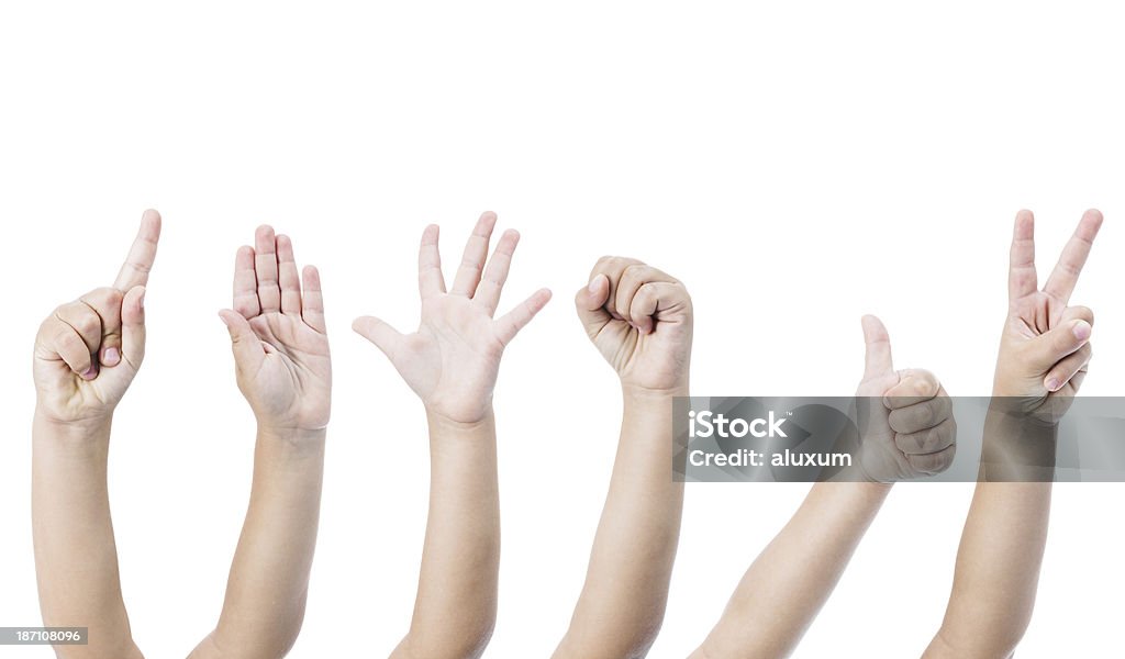 Ребенок Рука жесты - Стоковые фото Ребёнок роялти-фри
