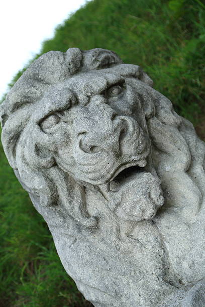 istock Lion head monument on Fredericia Vold citadel 187108748