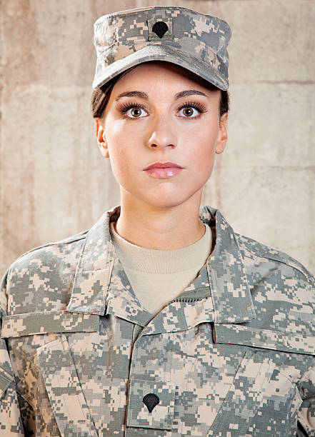 istock Female American Soldier 187108902