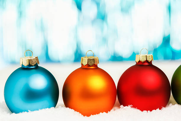 istock Christmas Decoration with Ornaments and Holiday Lights 187108979