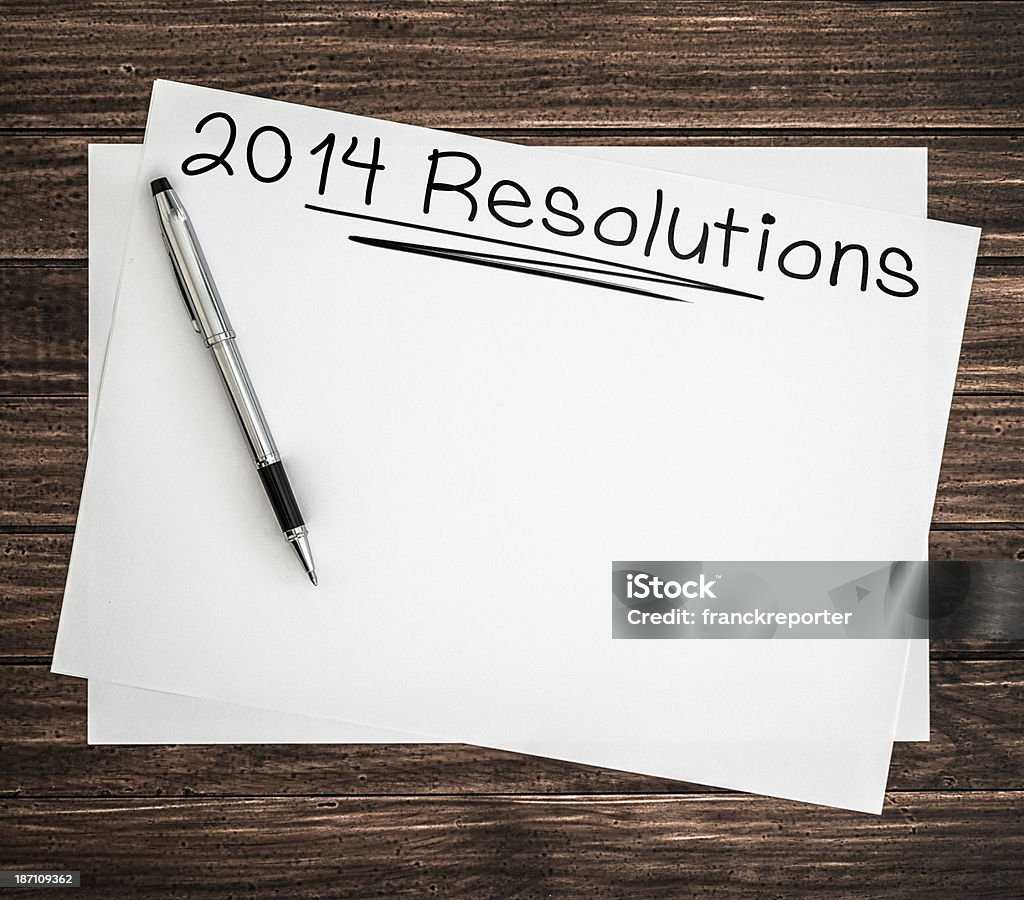 2014 Entschließung auf leeres Dokument - Lizenzfrei 2014 Stock-Foto