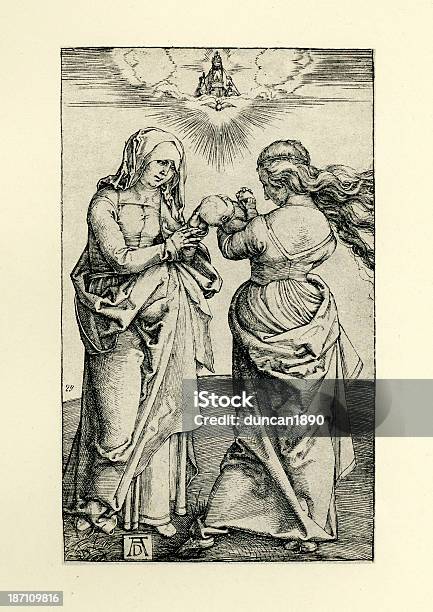 Vetores de St Anne E A Virgem Maria e mais imagens de Albrecht Durer - Albrecht Durer, Avós e Avôs, História