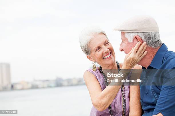 Affectionate Senior Couple Stock Photo - Download Image Now - City, Cuba, Latin American and Hispanic Ethnicity
