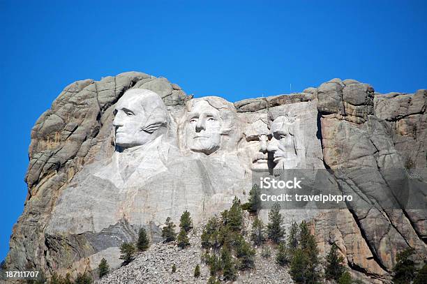 Mount Rushmore National Monument Unique Side View Perspective Stock Photo - Download Image Now
