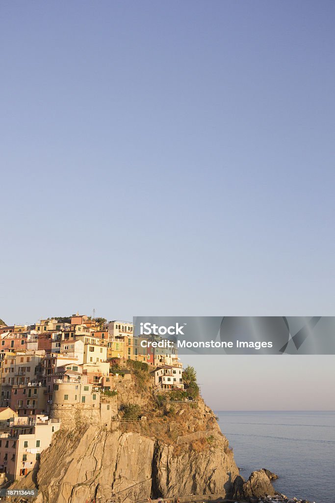 Manarola su Cinque Terre, Italia - Foto stock royalty-free di Acqua