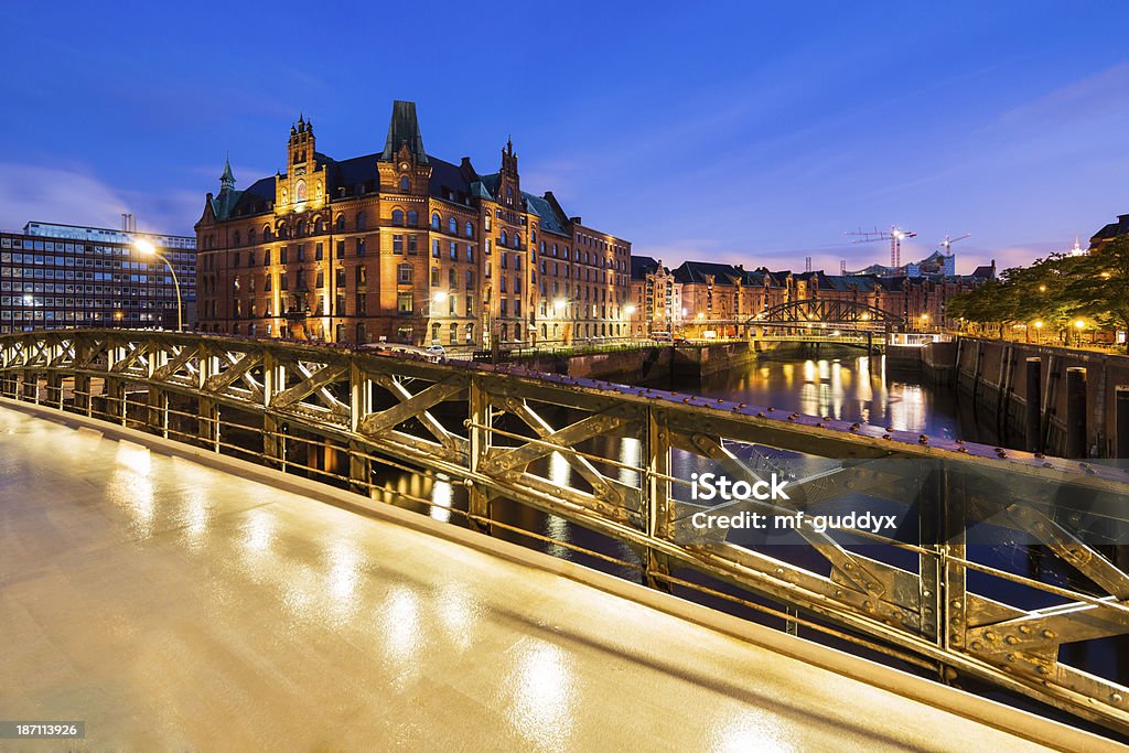 Hamburg Speicherstadt - Foto de stock de Agua libre de derechos