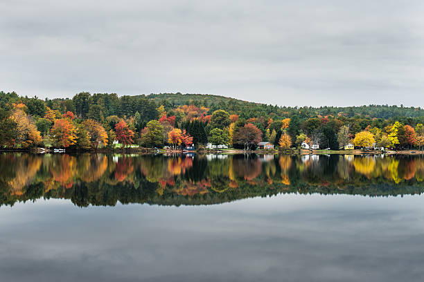 istock Autumn foliage reflections in the lake 187114204