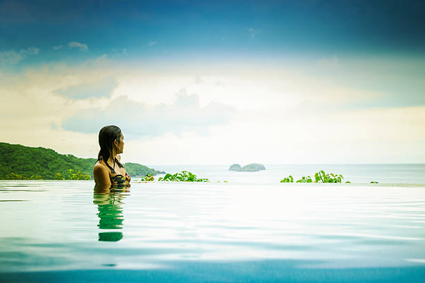 istock Looking out over the Pacific Ocean from an infinity pool 187115339