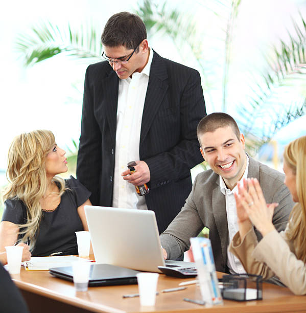 istock Business people on a break. 187115474