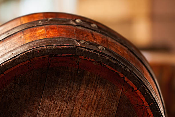 istock Old wooden barrel 187115634