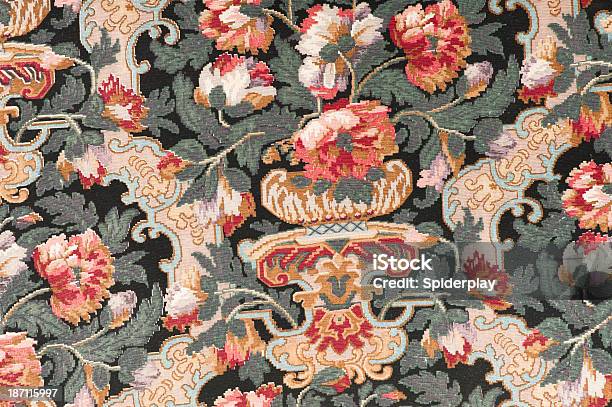 Antikes Mit Blumenmuster Stockfoto und mehr Bilder von Toile-de-Jouy - Toile-de-Jouy, Blume, Blumenmuster