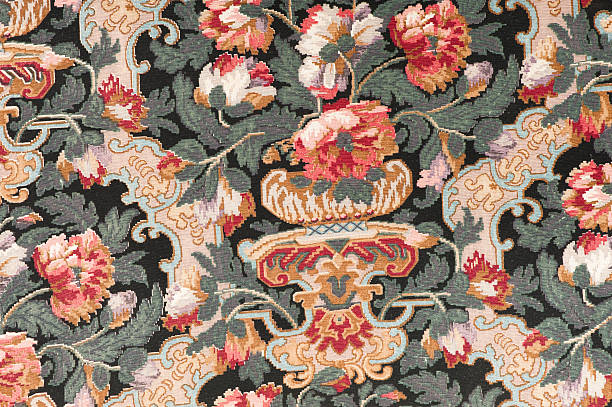 istock Antique Floral Fabric 187115997