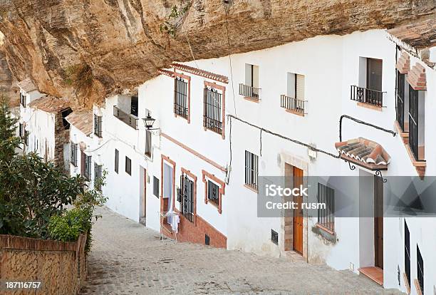 Houses Under The Rock Spain Stock Photo - Download Image Now - Setenil, Vejer De La Frontera, Spain