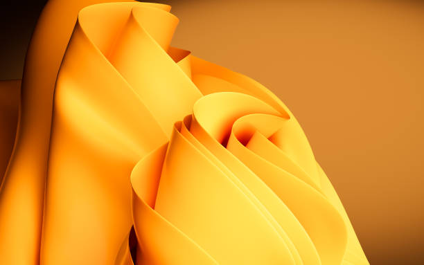 istock Abstract background with folded textile ruffle, abstract curves, fashion wallpaper, 3d rendering. 1871167597