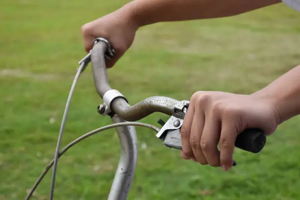 Photo of ฺHandlebar of bike