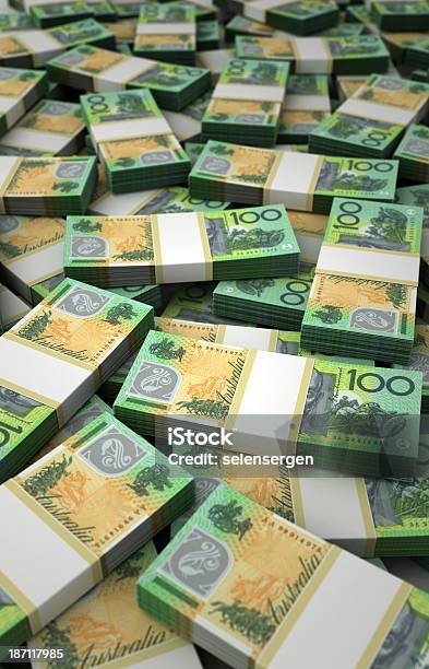 Stack Of Australian Dollar Stock Photo - Download Image Now - Paper Currency, Australia, Australian Culture