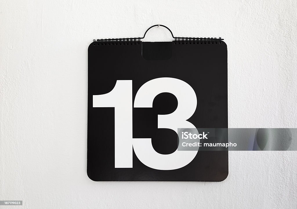 Número 13 - Foto de stock de Calendario libre de derechos